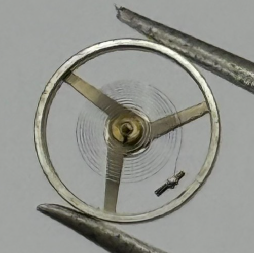 AS 1677 Balance Wheel Complete And Spring 5 1/2''' 1417 M Watch Movement Parts 