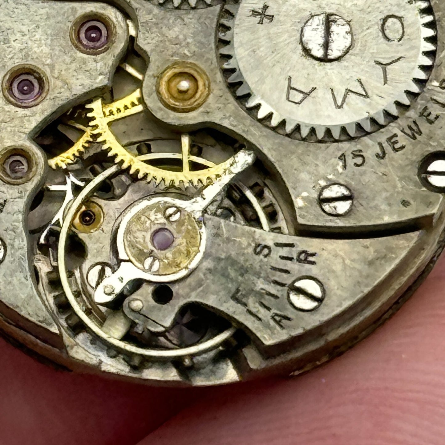 23.6mm Cyma Ref 030 Tavannes Manual Wind Watch Movement Swiss Vintage PARTS