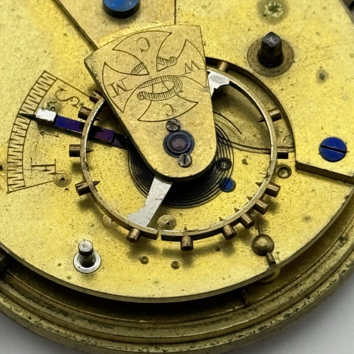 42.9mm Manual Wind Coventry Cooperative Pocket Watch Movement FOR PARTS