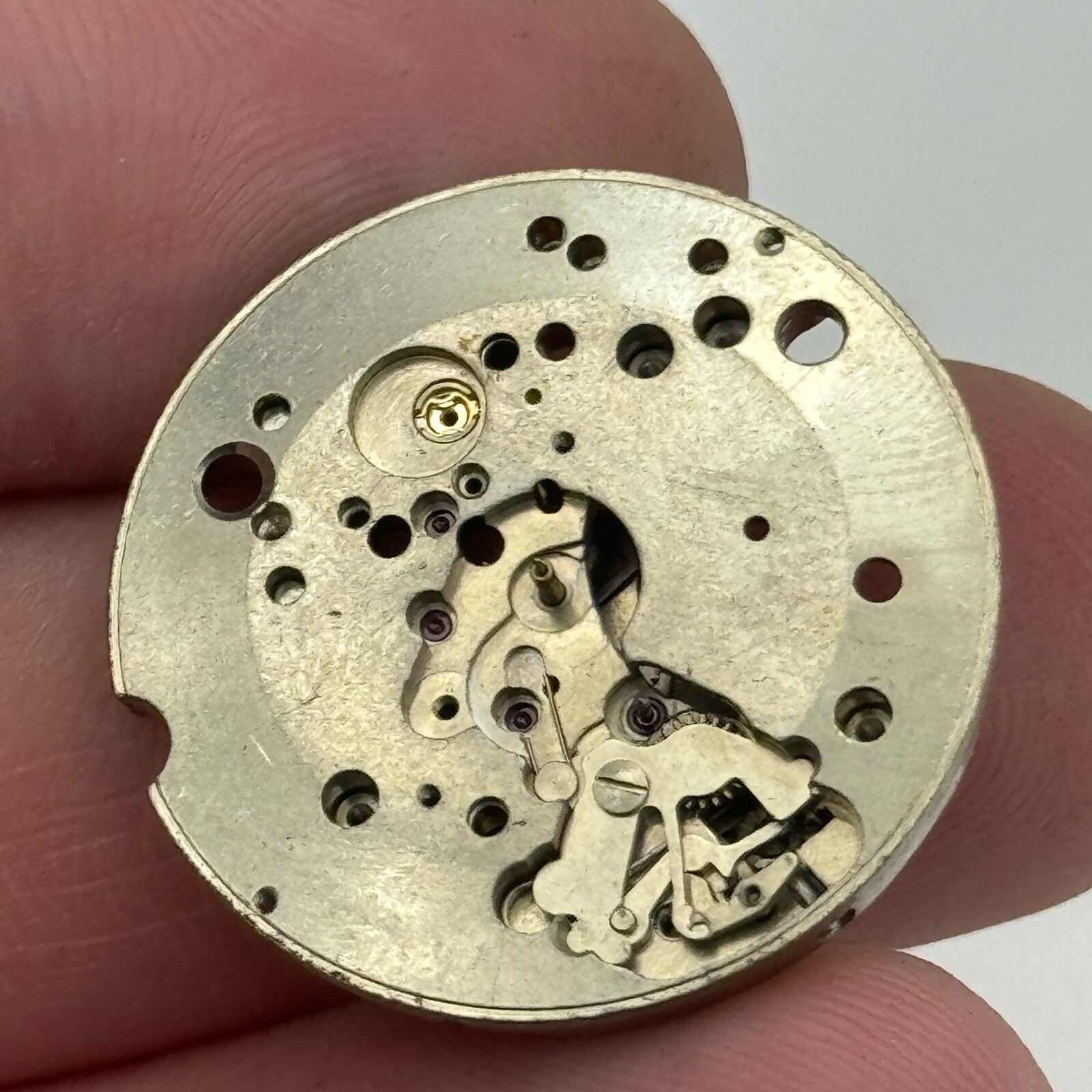 25.9mm Nivada AS ST 1802/03 Partial Manual Wind Swiss Watch Movement PARTS SPARE