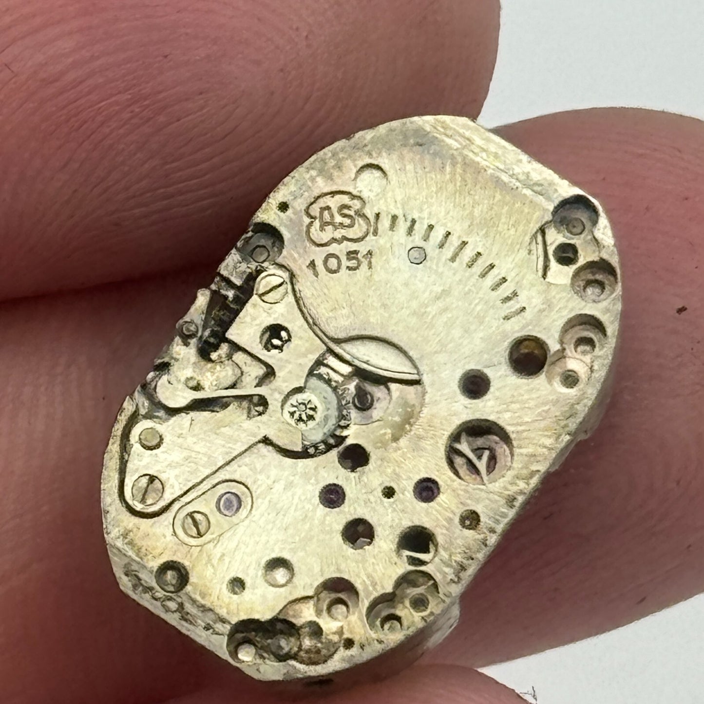 12.9mm Pioneer AS 1051 A Schild Balance Ok Swiss Watch Movement PARTS SPARES