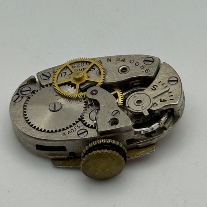 Elgin Grade 620 Watch Movement De Luxe Sweep Seconds 1951 21/0s American Parts