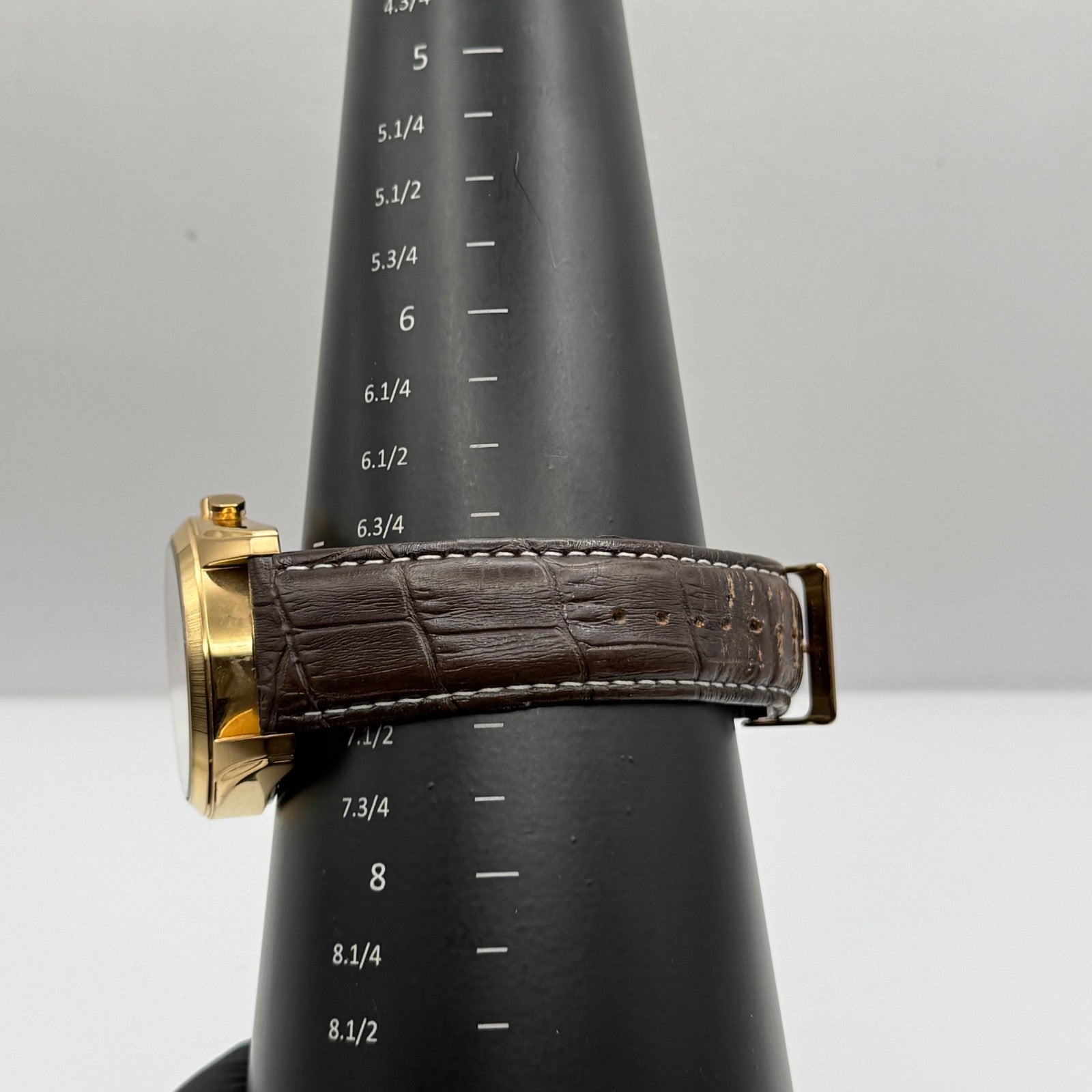 Lorus Chronograph Mens Watch 100M Quartz VD53-X024 Leather Strap 43mm Japan