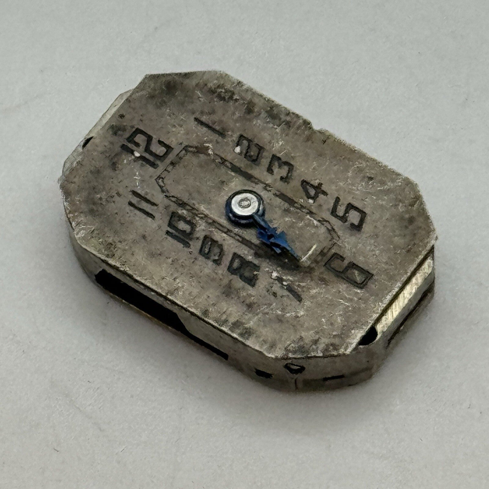 12.7mm Ovida Art Deco Tank Watch Movement Dial Restoration Repair Balance Ok