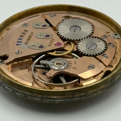 ETA 2409 Date Watch Movement Yeoman Lever Manual Wind Vintage Parts 29.7mm