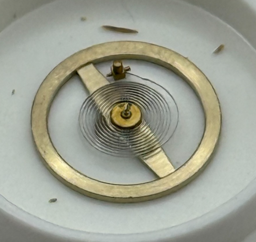 RL Rax 1013 1237 Balance Wheel Complete And Spring 1679 M Watch Movement Parts 