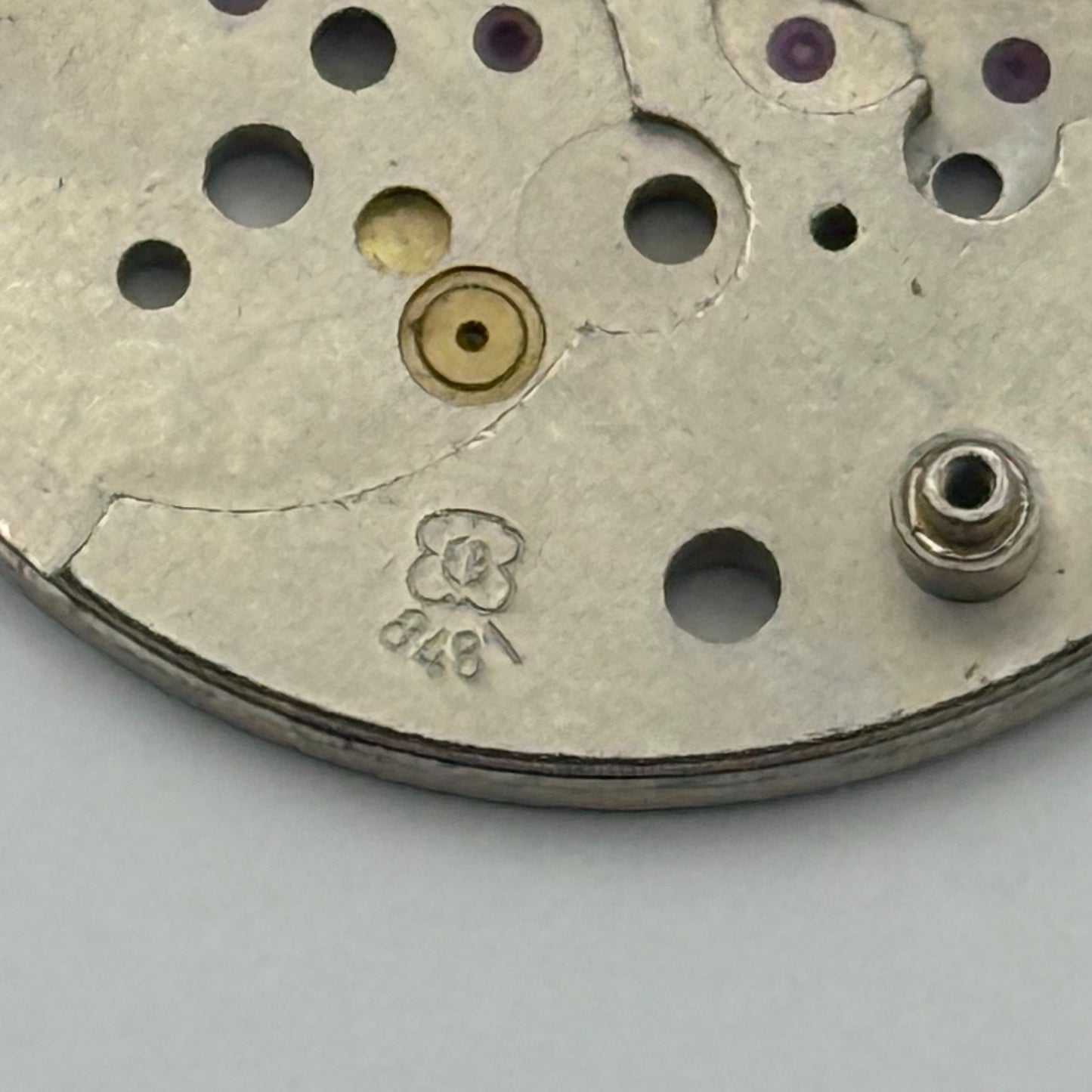 EB 8481 Watch Movement Main Plate Manual Wind Vintage Swiss Parts 23.7mm