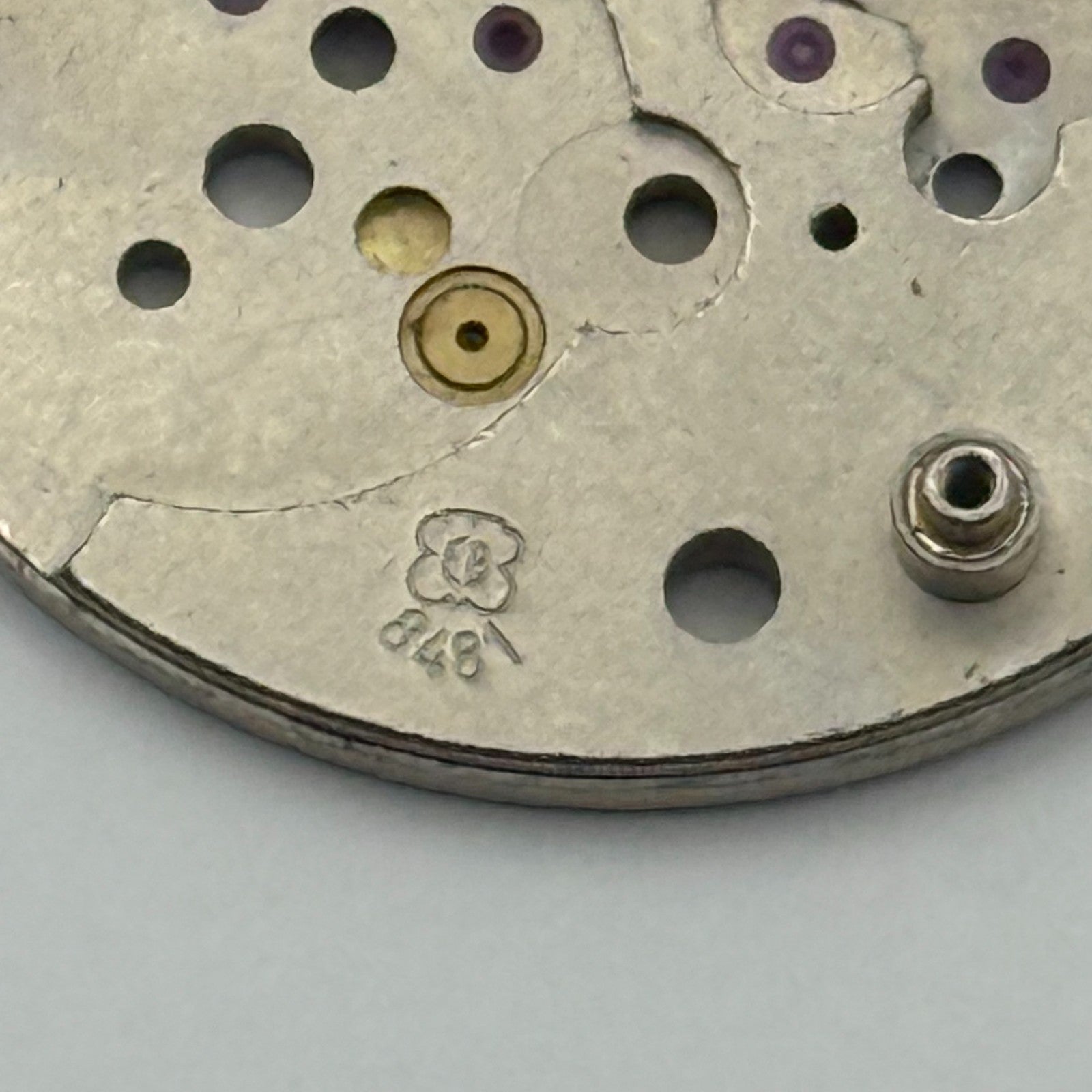 EB 8481 Watch Movement Main Plate Manual Wind Vintage Swiss Parts 23.7mm
