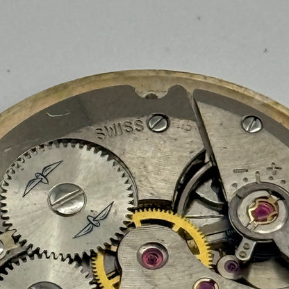 AS 1702/03 Rotary Date Watch Movement Manual Wind Vintage Parts Repair 25.8mm
