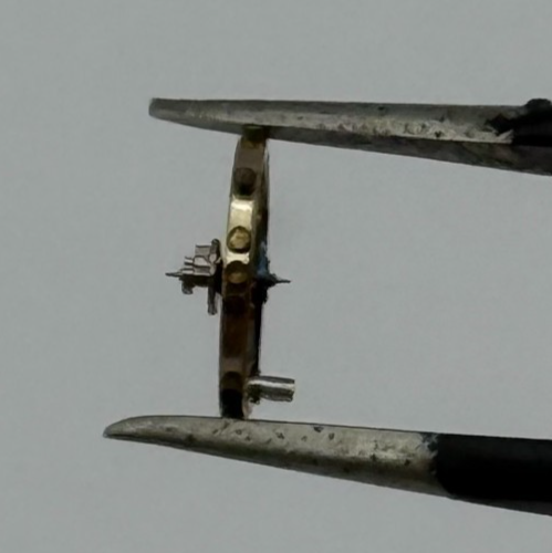 AM 115 Balance Wheel Complete And Spring 5 1/2’’’ Renata Watch Movement Parts