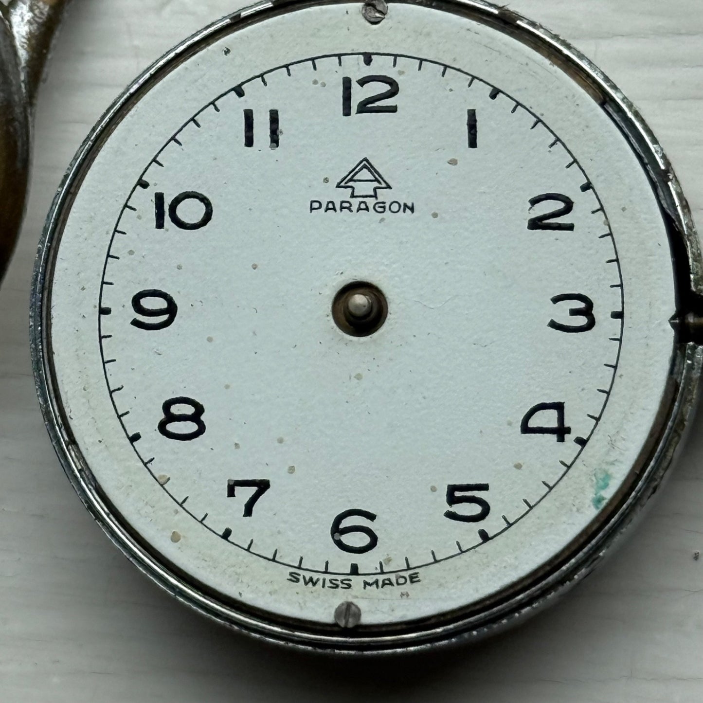 32mm Men's Vintage Paragon Swiss Made Manual Wind Watch FOR PARTS / REPAIR