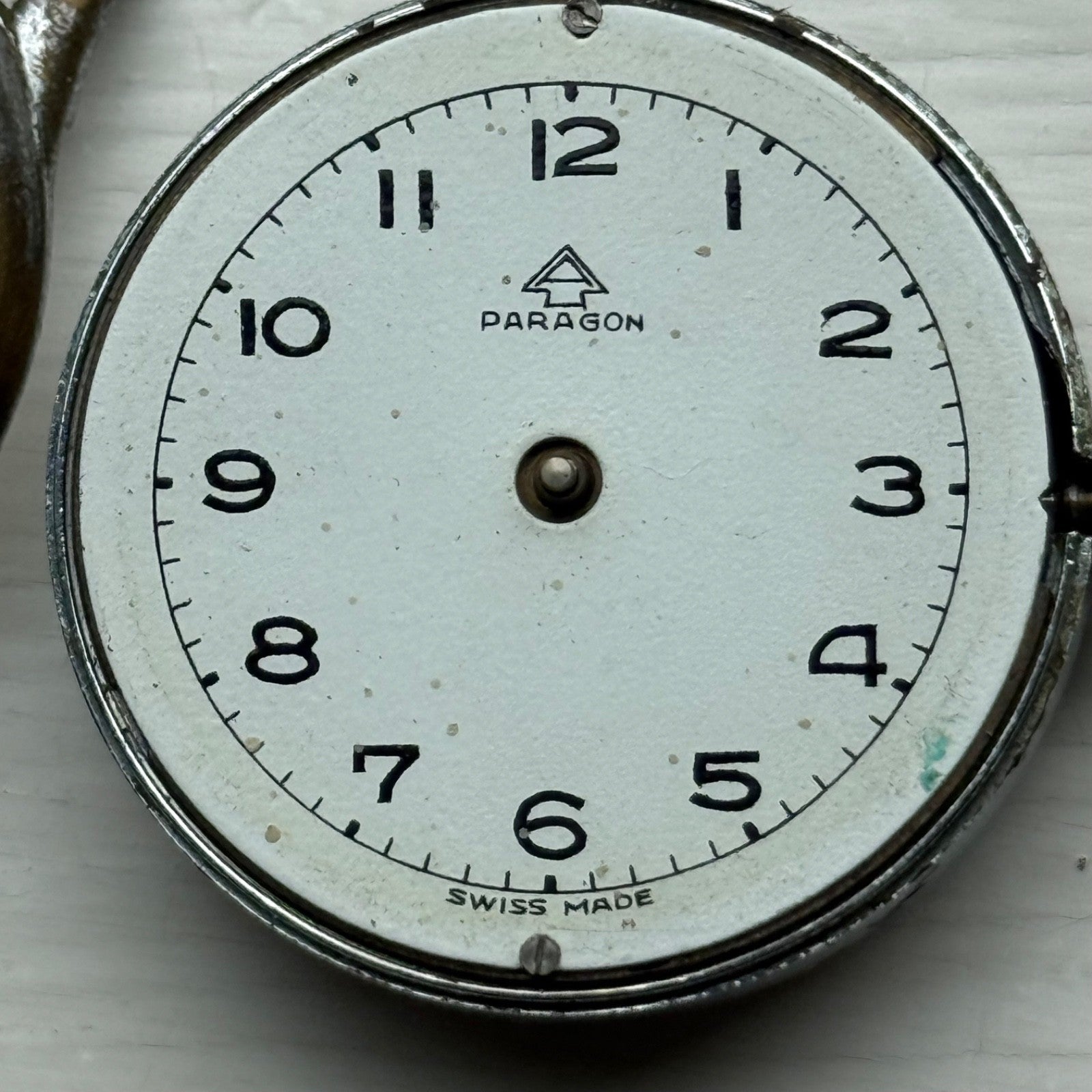 32mm Men's Vintage Paragon Swiss Made Manual Wind Watch FOR PARTS / REPAIR