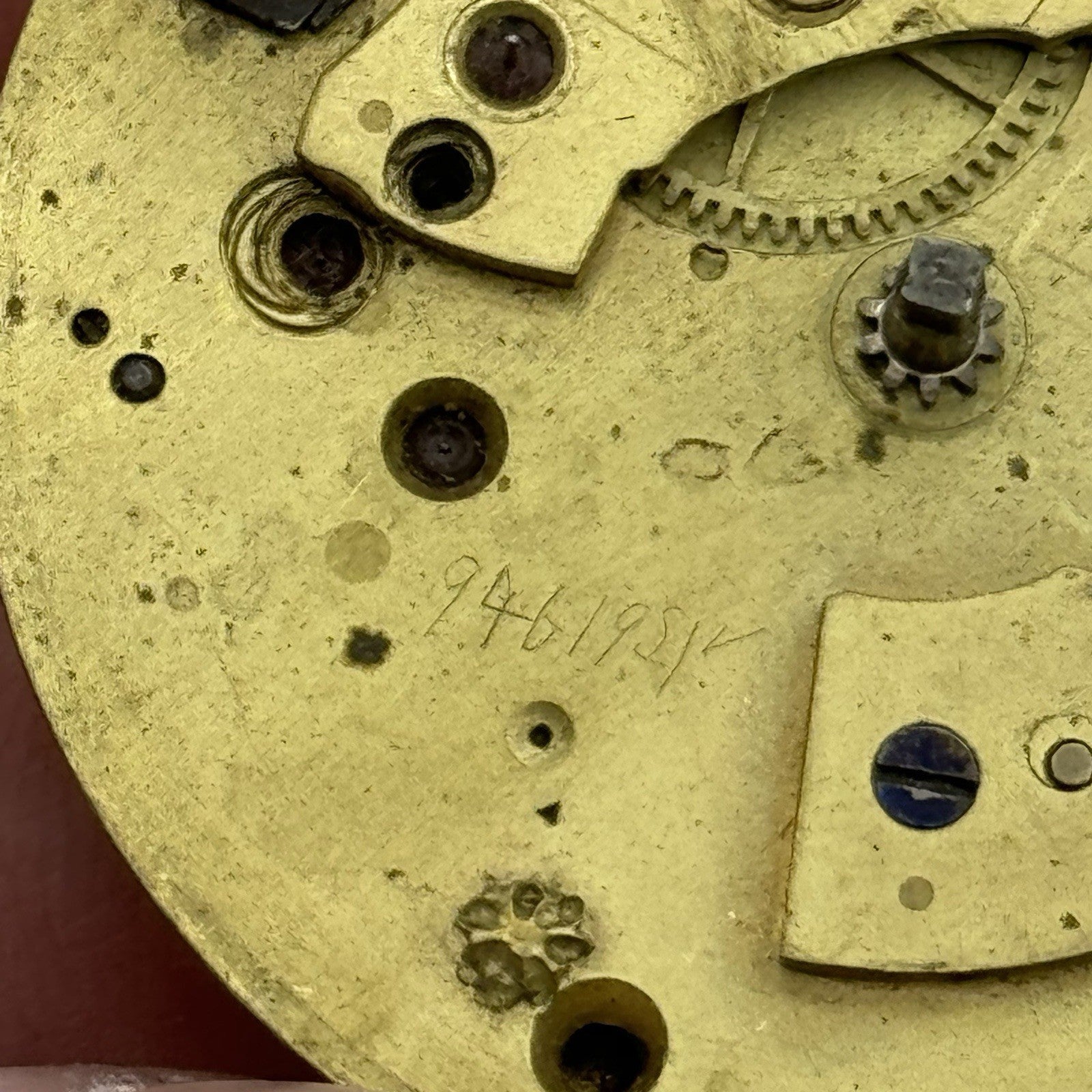 43.3mm Antique Henry Taylor London Quality Fusee Pocket Watch Movement - PARTS