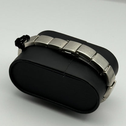 H H Ladies Quartz Watch Silver Tone Bracelet Steel Working 22mm 7 Inches