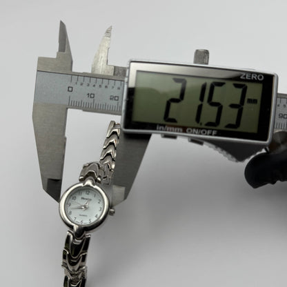 Henley Ladies Quartz Watch White Dial Silver Tone Bracelet Japan Working 21mm