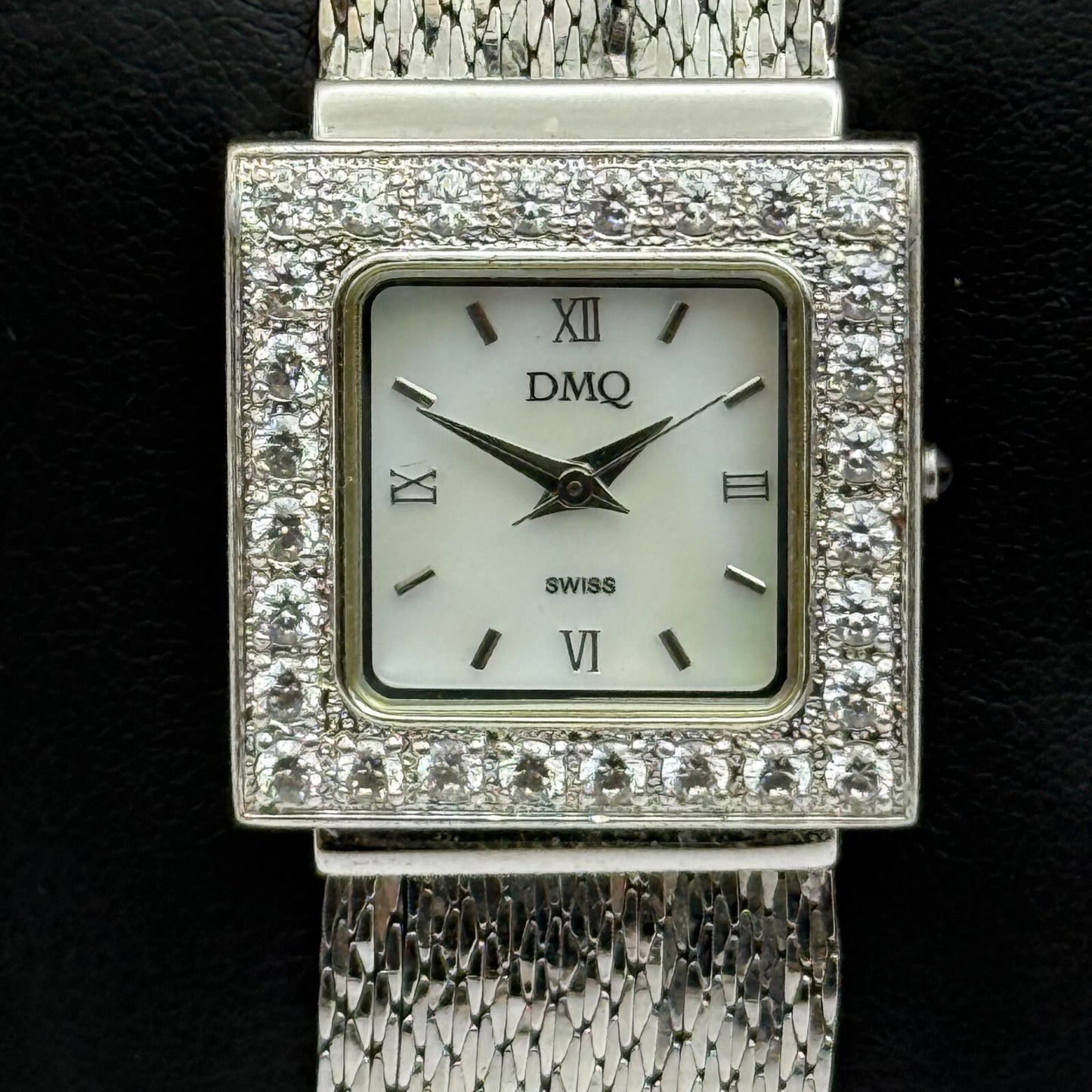 23mm Working Ladies DMQ Jewelled DQCZ Silver Tone Quartz Watch 6 Inches