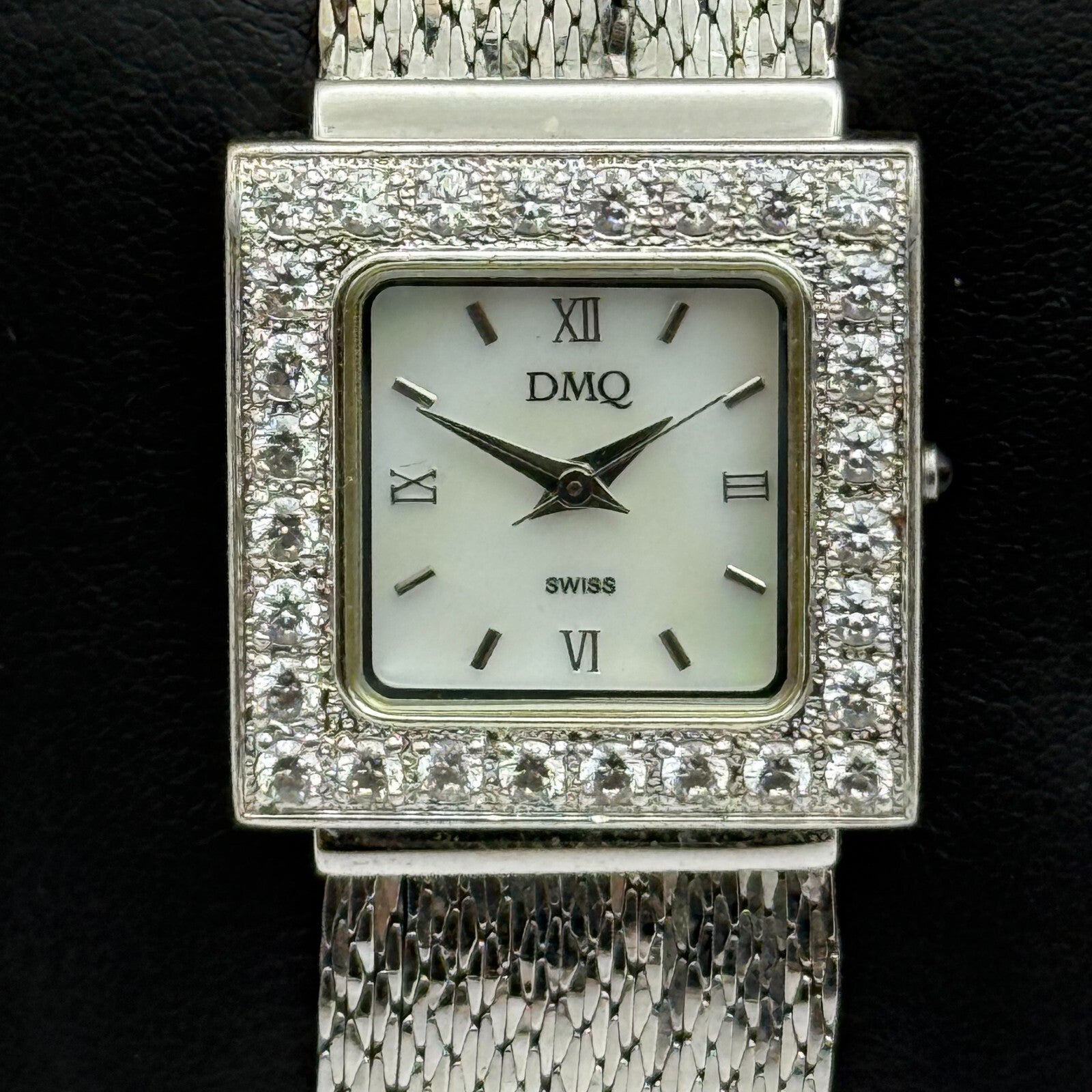 23mm Working Ladies DMQ Jewelled DQCZ Silver Tone Quartz Watch 6 Inches