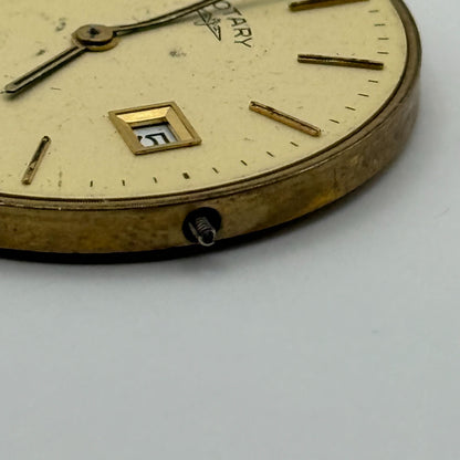 ETA 955.412 Quartz Watch Movement Rotary Elite Date Vintage Parts Repair 30.9mm
