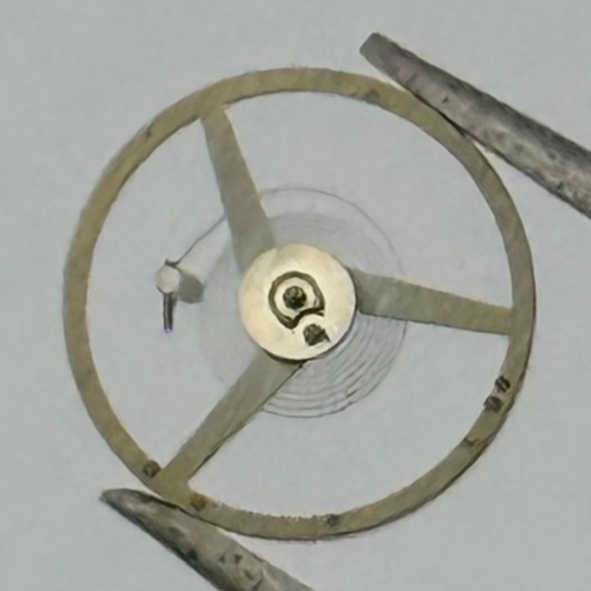 FEF 371 Balance Wheel Complete And Spring 6 3/4-8''' 1572 M Watch Movement Parts