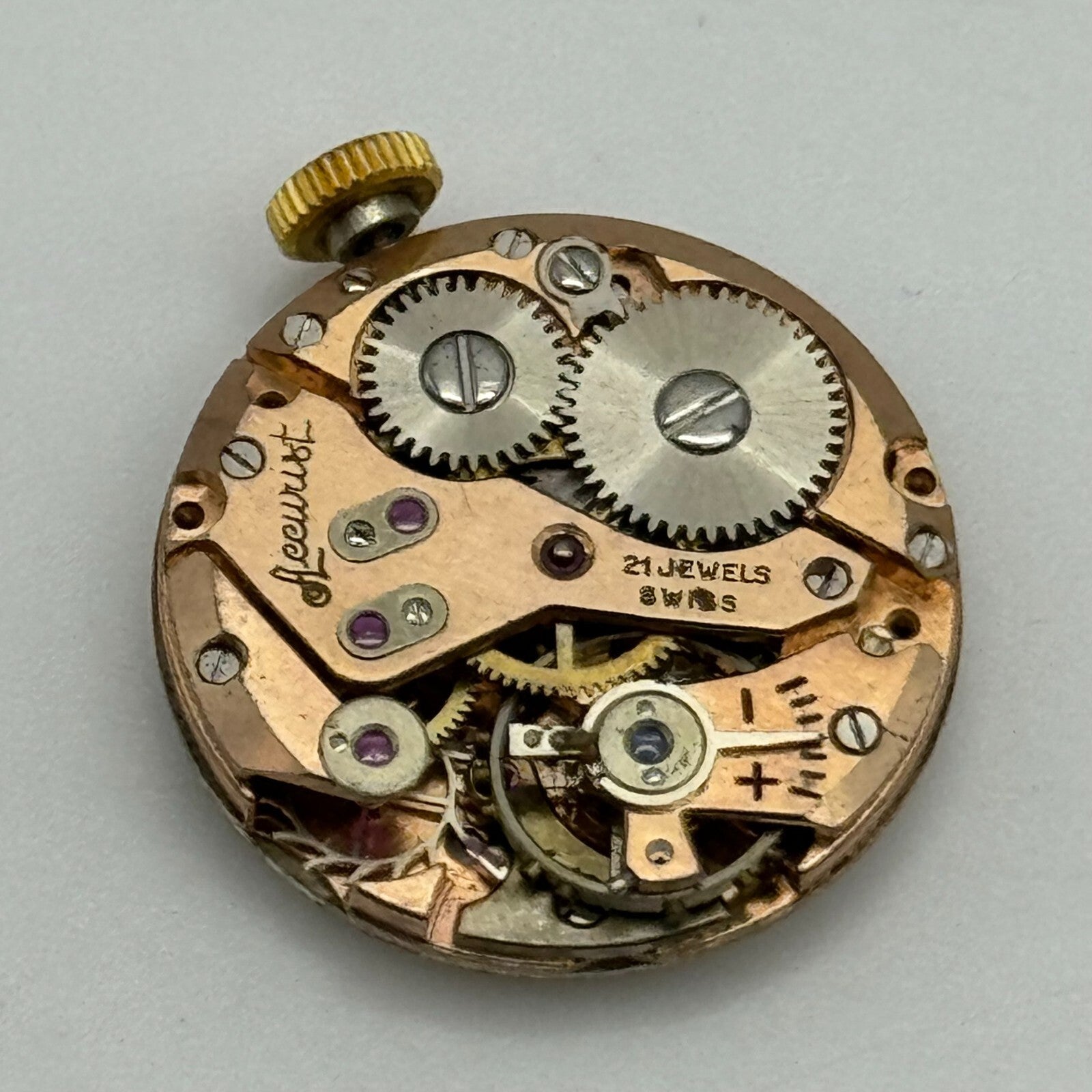 19.7mm Accurist AS A Schild 1156 Manual Wind 21 Jewel Watch Movement PARTS SPARE