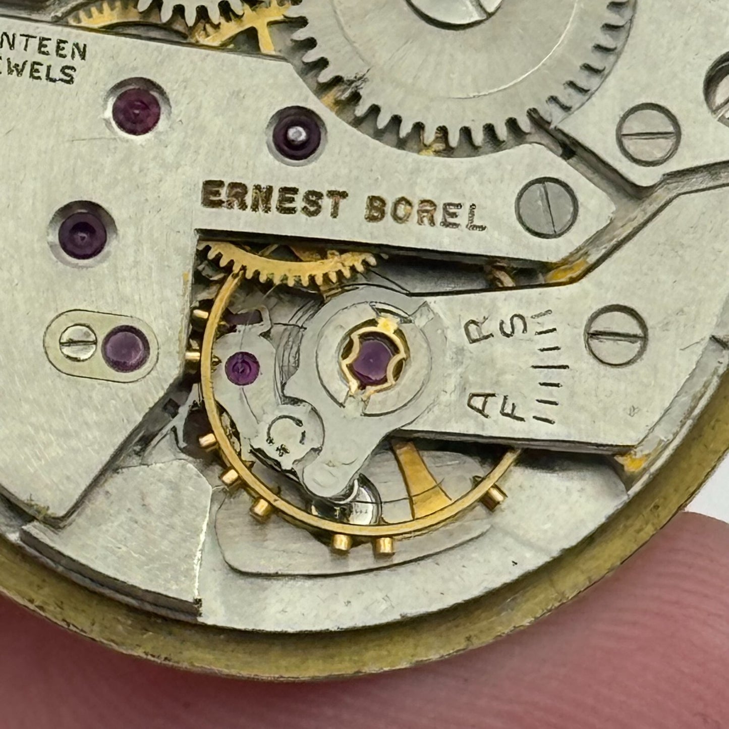 26mm Ernest Borel Incastar Manual Wind 17 Jewels Watch Movement Swiss Made PARTS