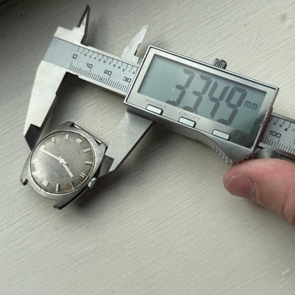 33mm Men's Vintage Peseux 7040 Rennie 17 Jewels Manual Wind Watch PARTS REPAIR