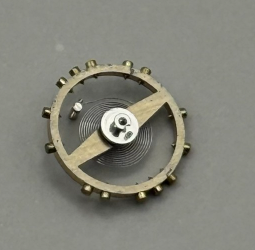 FEF 270 Balance Wheel Complete And Spring  5¼’’’ 173 M Watch Movement Parts NOS