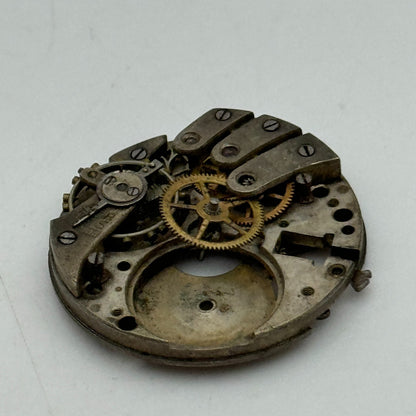 23.6mm Buren 10 1/2N Manual Wind Partial Watch Movement Swiss Vintage PARTS