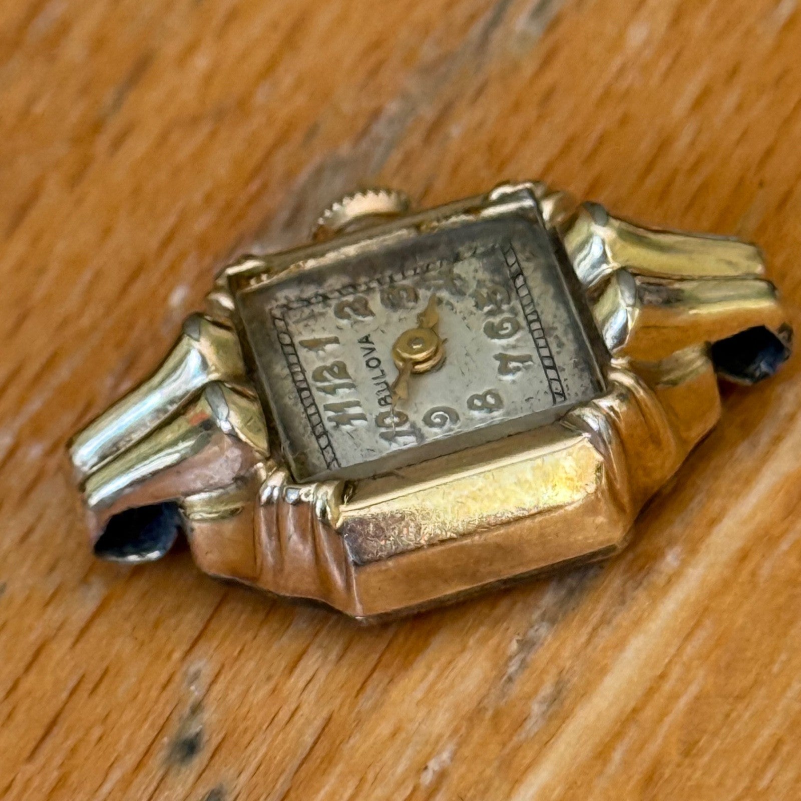 16mm Vintage Bulova 6BA Swiss 10k Gold Filled Manual Ladies Wind Watch PARTS
