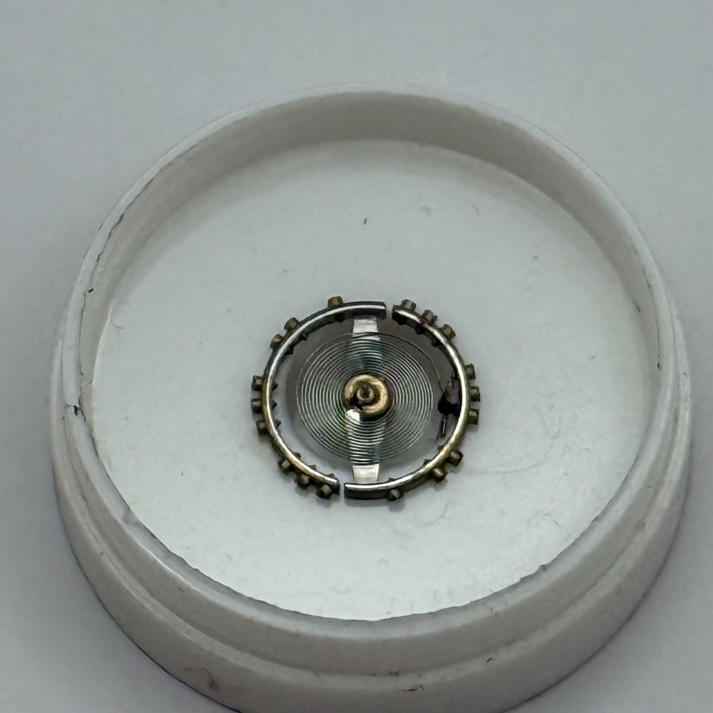 Peseux 100 Balance Wheel Complete And Spring 5¼’’’ Watch Movement Parts NOS
