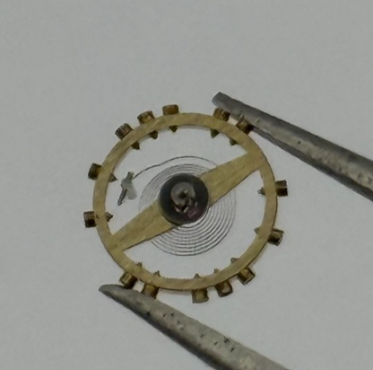 AS 1677 Balance Wheel Complete And Spring 5½''' 1225 M Watch Movement Parts NOS