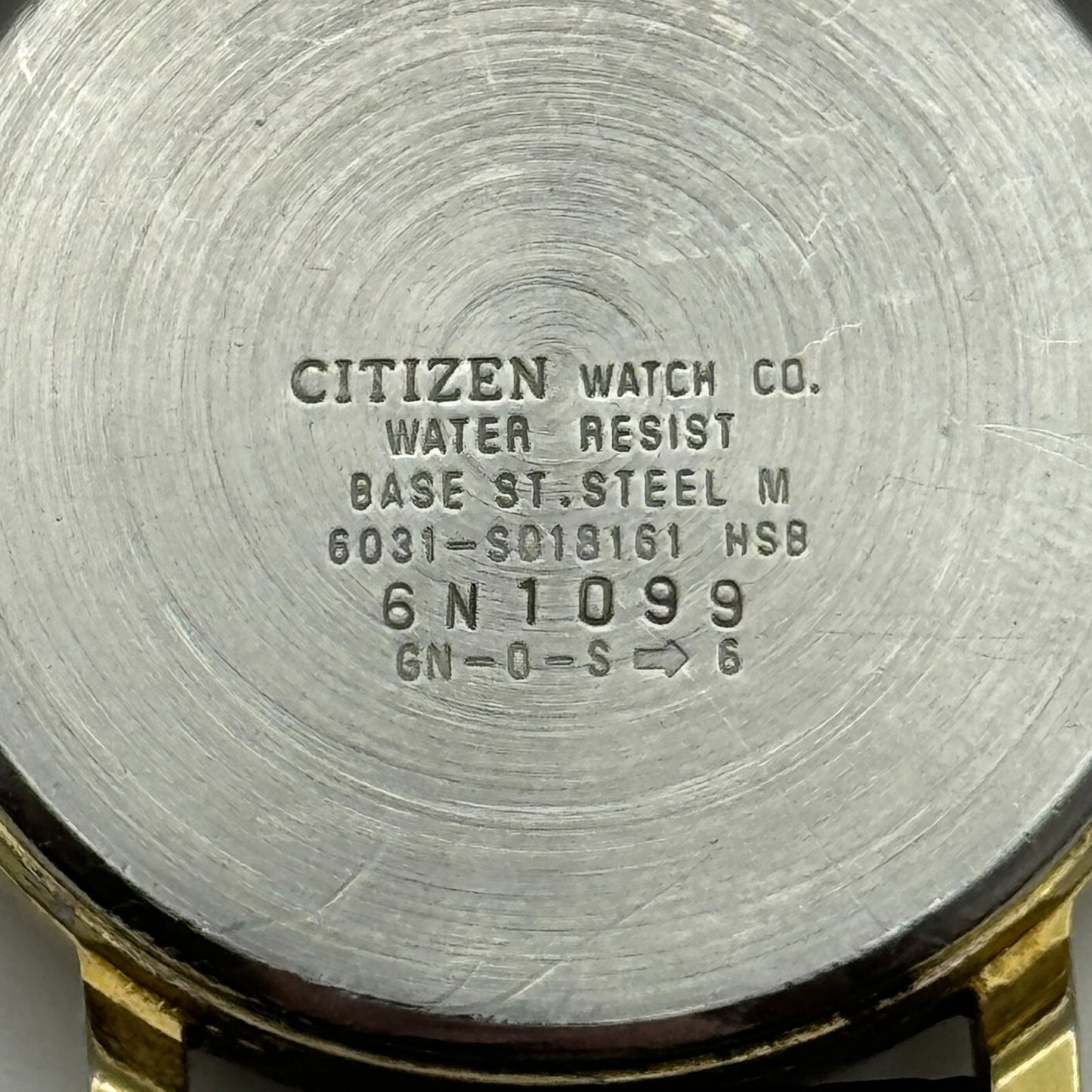 33mm Working Citizen 6031-S018161 White Dial Quartz Watch New Battery 8.5 Inches