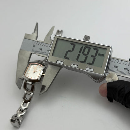 20mm Working Ladies Radley Silver Tone Quartz Panel Bracelet Watch 6 Inches