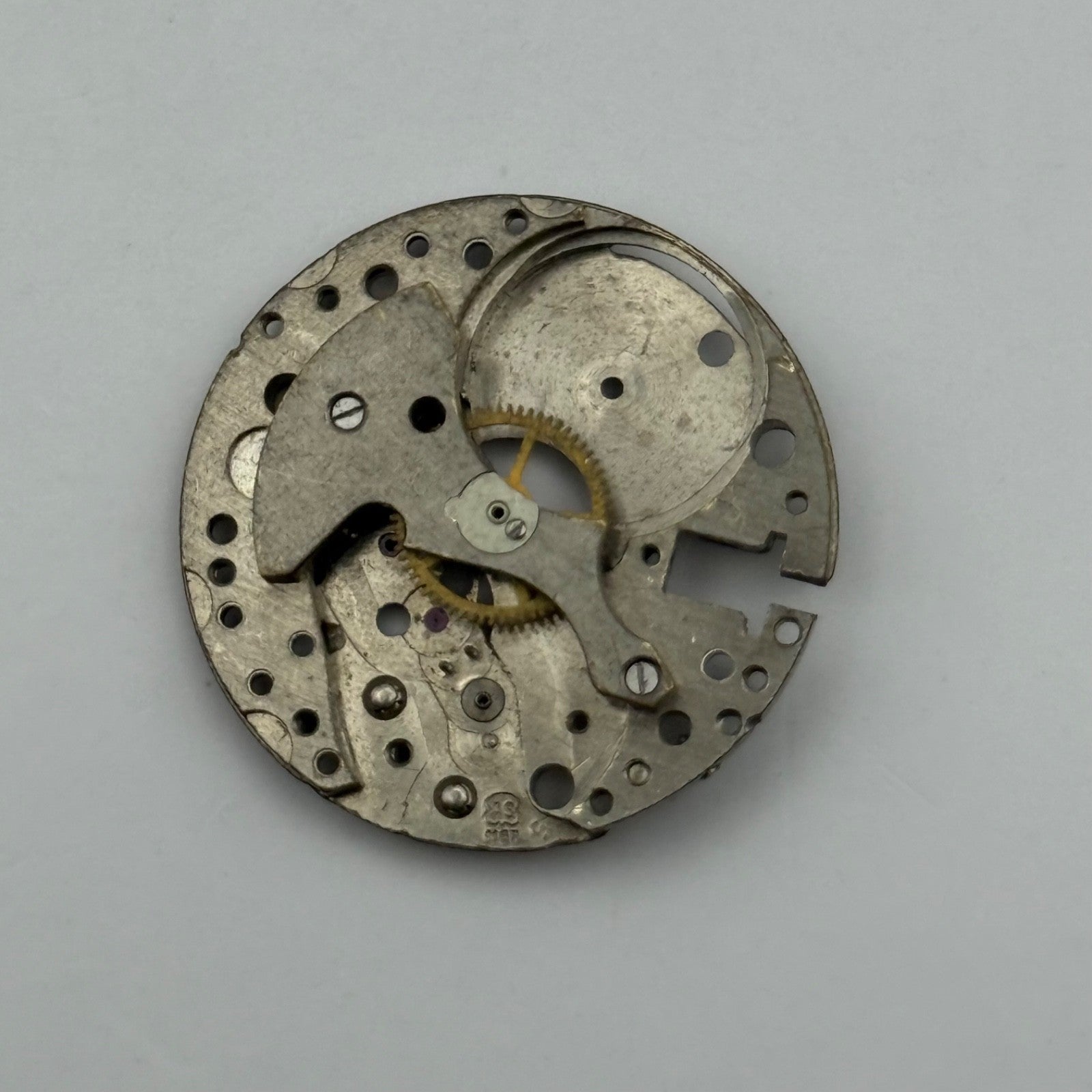AS 1187 Watch Movement Manual Wind Vintage Swiss Incomplete Parts Repair 23.6mm