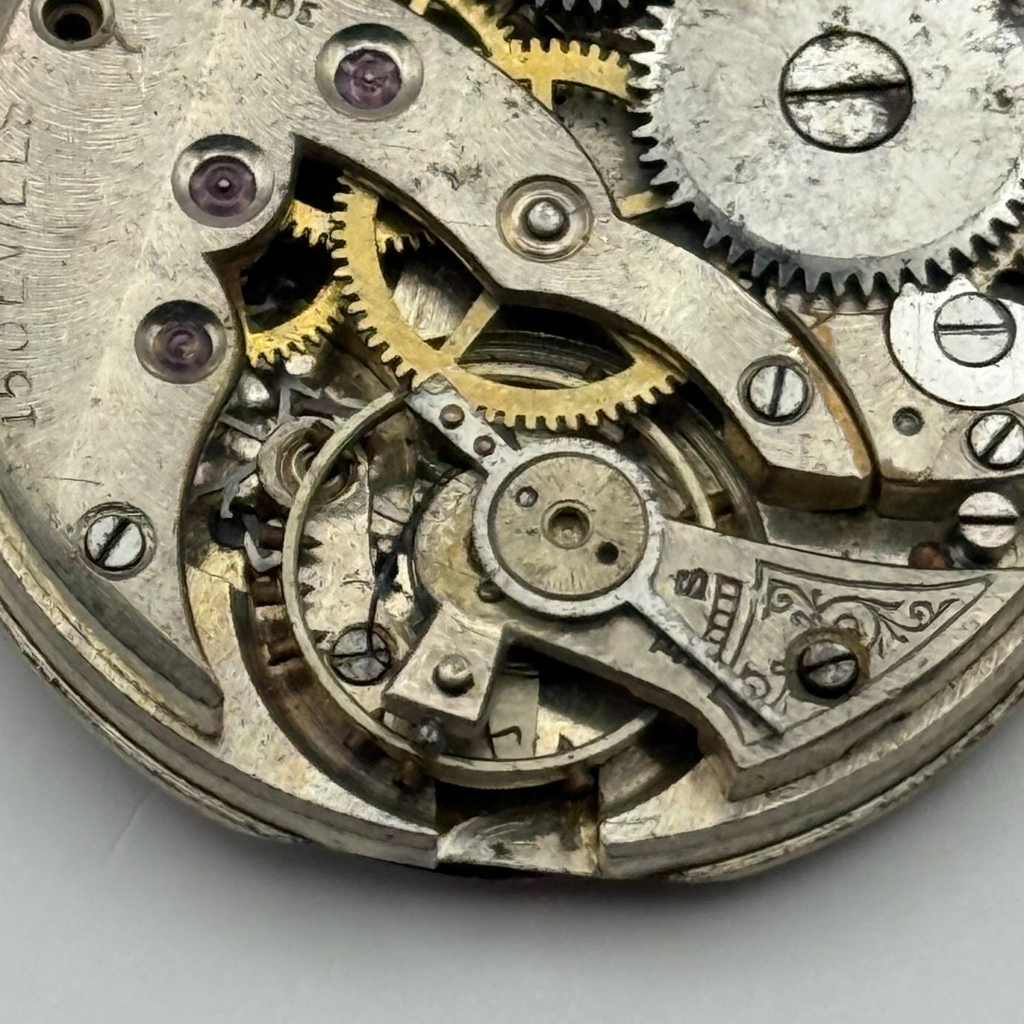 15 Jewels Trench Swiss Watch Movement Marvin 362 ? Vintage Parts Repair 29.8mm