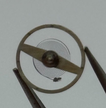 ST 69 Balance Wheel Complete And Spring 6¾-8''' 1155 M Watch Movement Parts