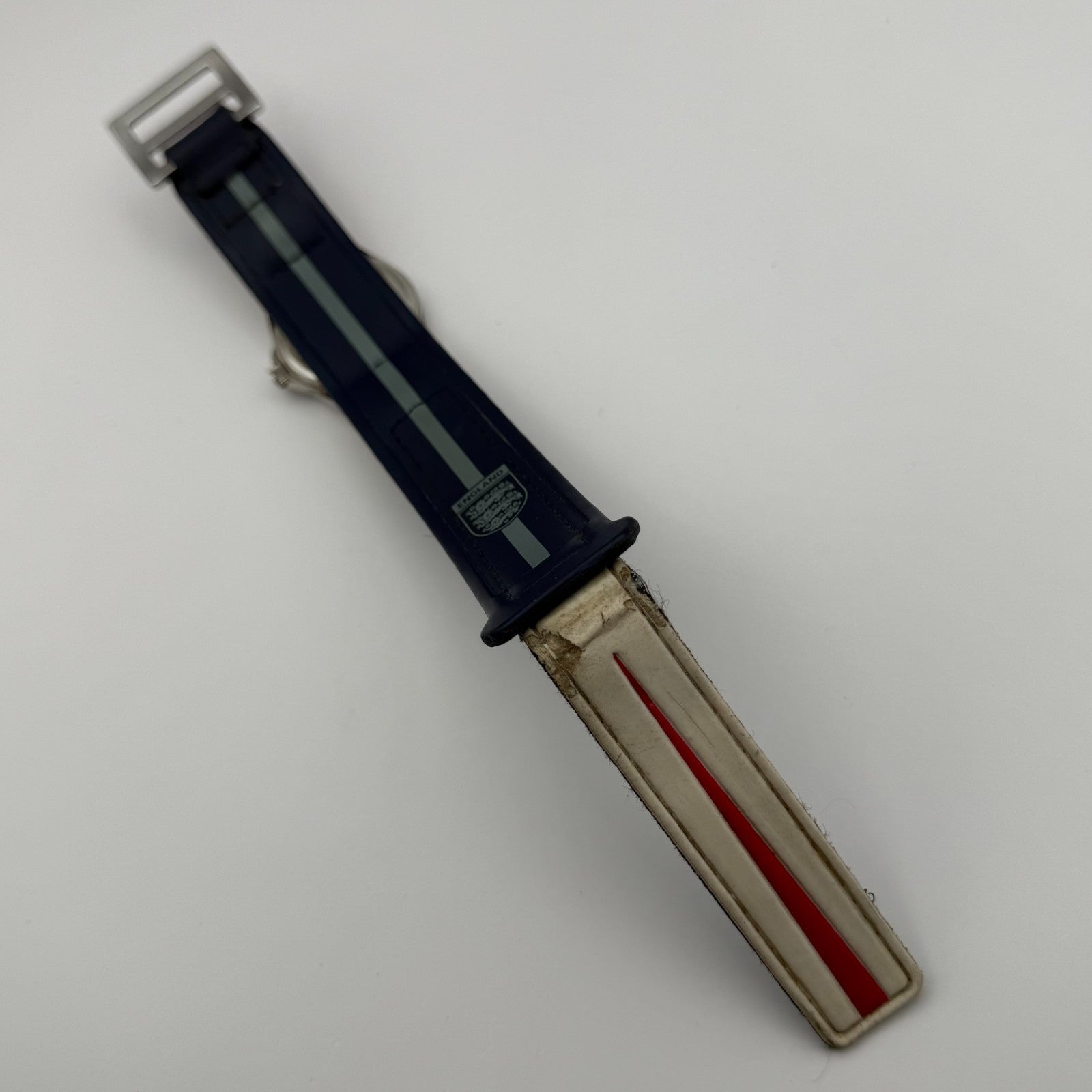 England National Football Men's Quartz Watch Red White Cross Dial Working 32mm