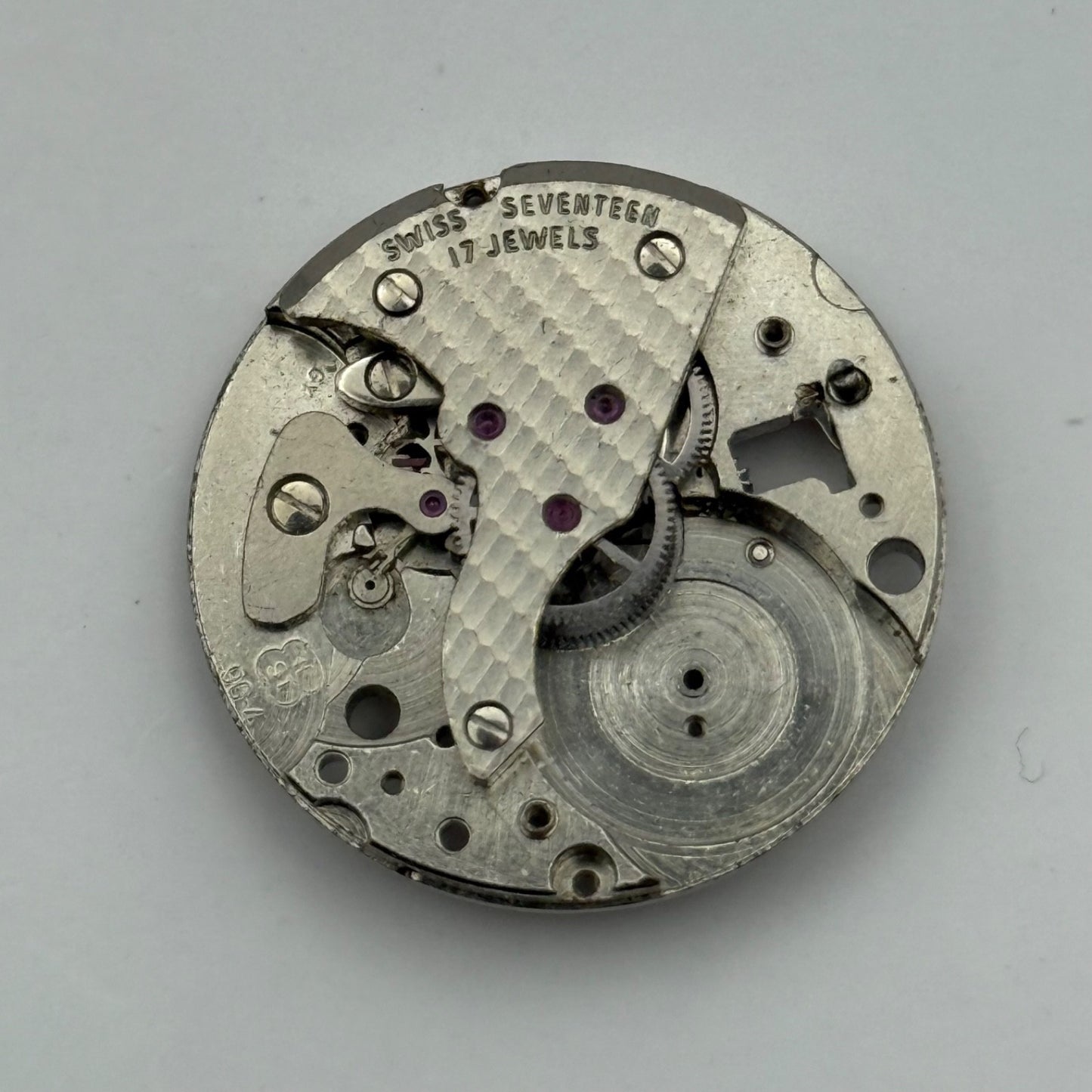 FHF ST 96-4 Watch Movement Manual Wind Vintage Swiss Incomplete Parts 25.9mm