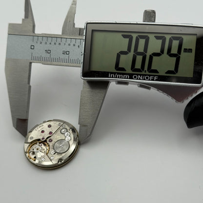Cyma R. 484 Watch Movement Manual Wind Vintage Swiss 17 Jewels Parts 28.2mm