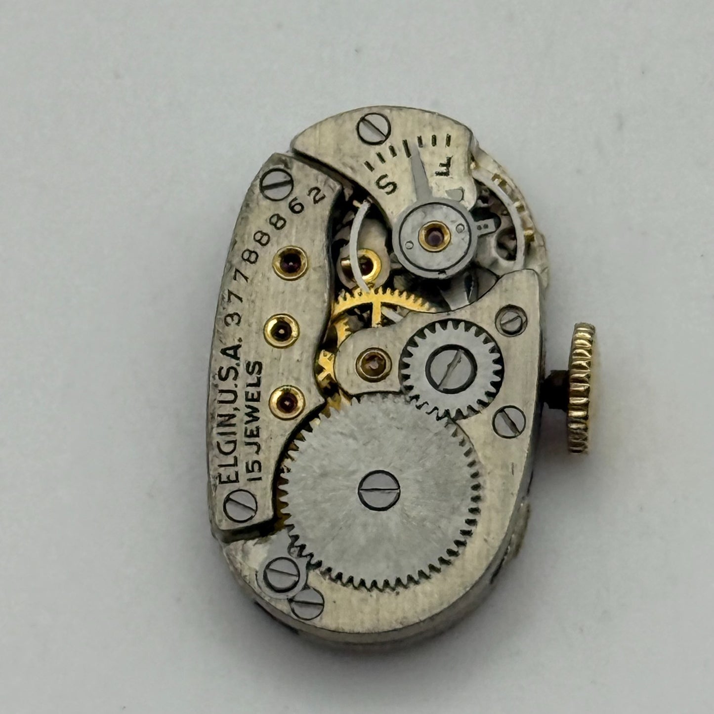 1938 Vintage 21/0s Elgin 541 Model 2 American Watch Movement PARTS REPAIR