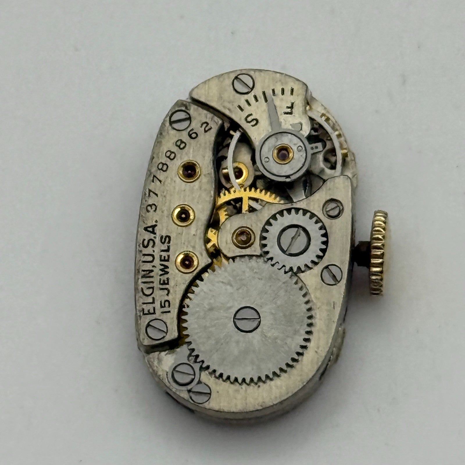 1938 Vintage 21/0s Elgin 541 Model 2 American Watch Movement PARTS REPAIR