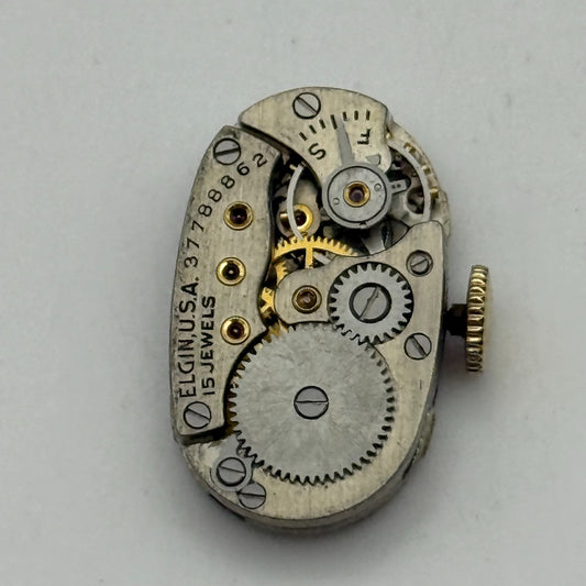 1938 Vintage 21/0s Elgin 541 Model 2 American Watch Movement PARTS REPAIR