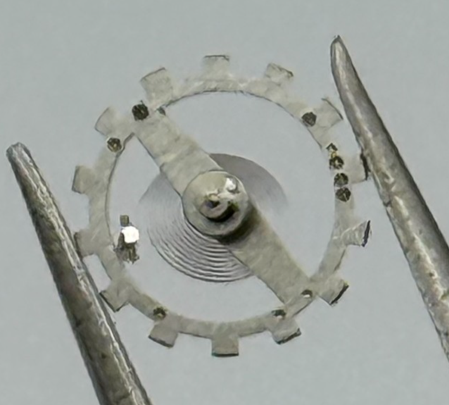 Brac 2061 Balance Wheel Complete And Spring  497 Watch Movement Parts NOS