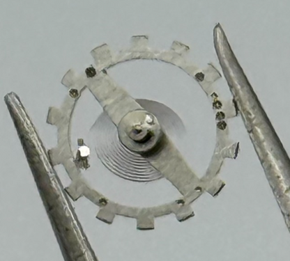 Brac 2061 Balance Wheel Complete And Spring  497 Watch Movement Parts NOS