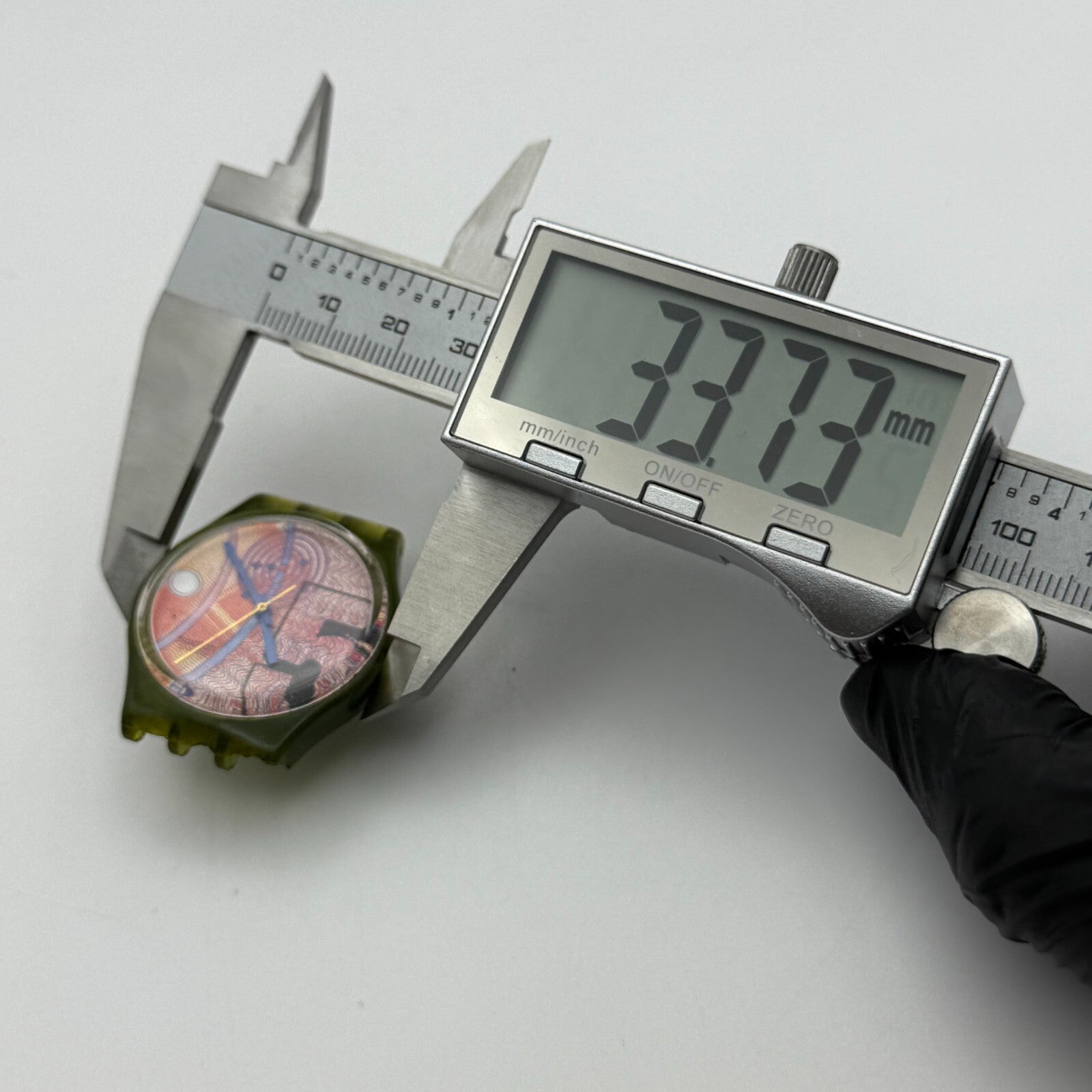 33mm Vintage 1990 Swatch Franco GG110 Watch UNTESTED PARTS REPAIR