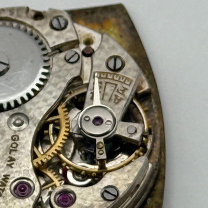 Art Deco Golay Watch Co Watch Movement Manual Wind Vintage Parts Repair 21.4mm