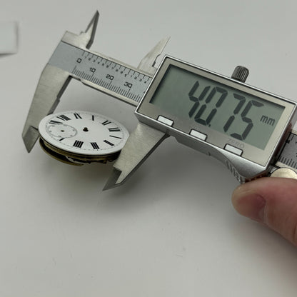 40.7mm Antique Unidentified Interesting Key Wound Pocket Watch Movement PARTS