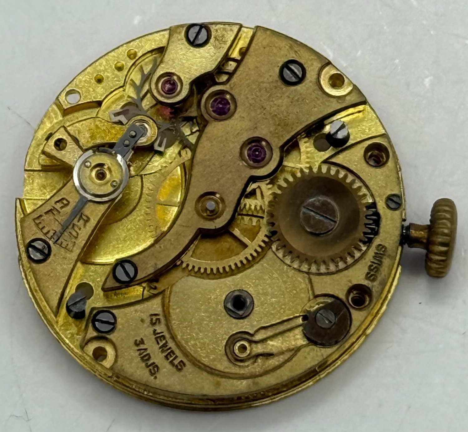 26mm Vintage AS 554 Trench Swiss Manual Wind Watch Movement PARTS REPAIR