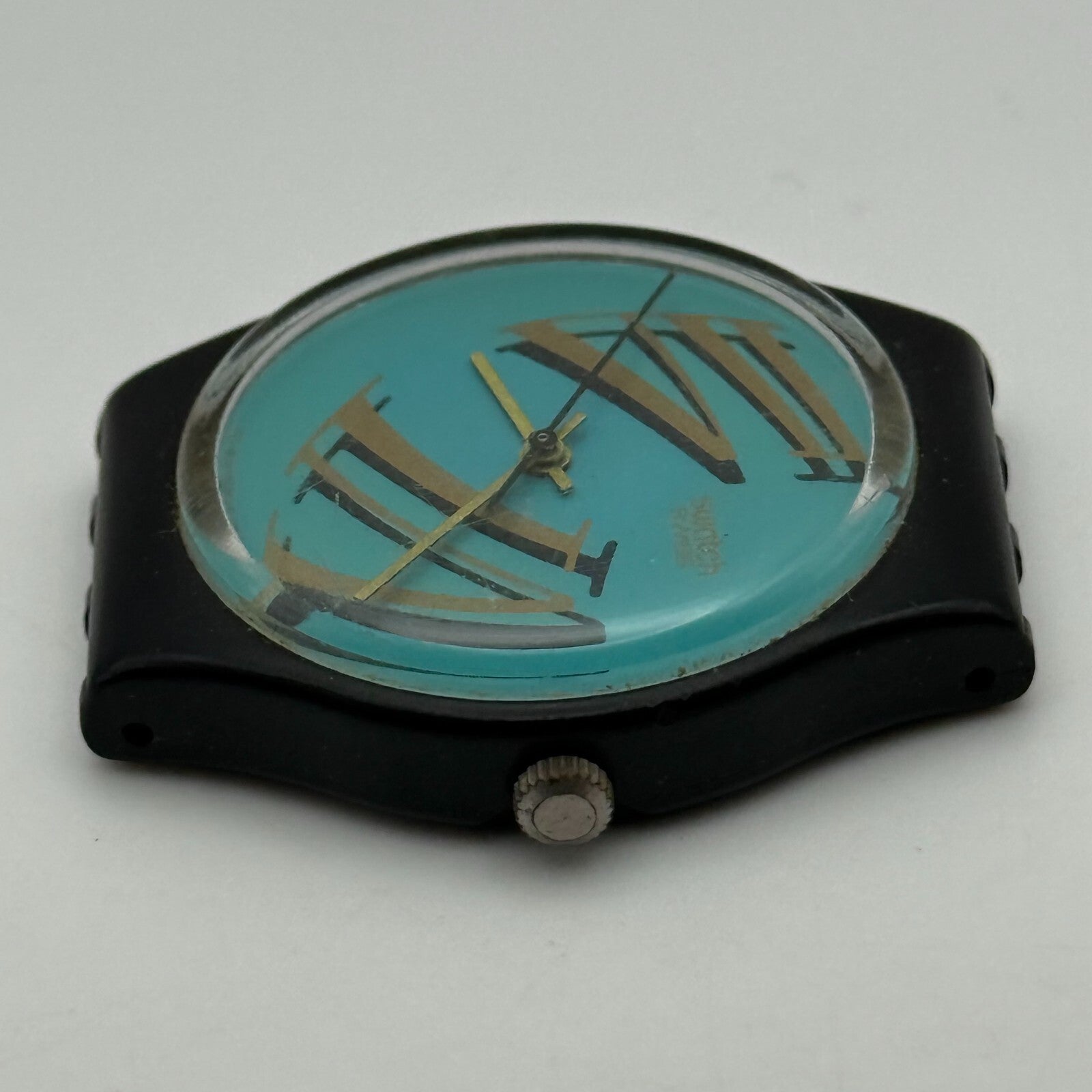 33mm Vintage 1989 Swatch GB125 Figueras Watch UNTESTED PARTS REPAIR