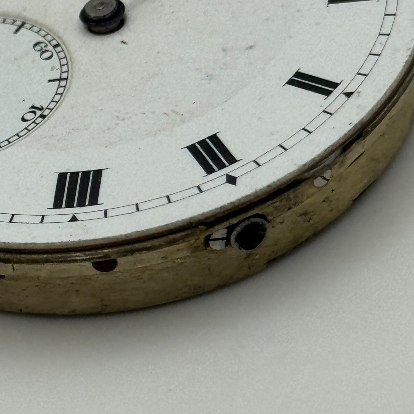 42mm Unidentified High Grade 19 Jewels Swiss Hunter Pocket Watch Movement PARTS